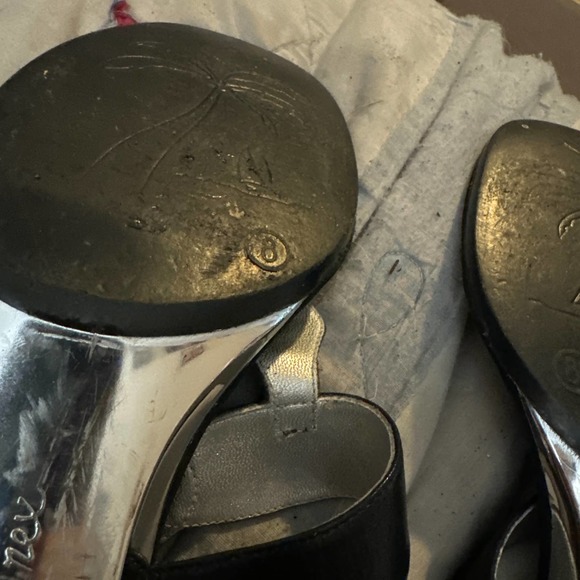 Black and silver High heels size 8 - Picture 4 of 4